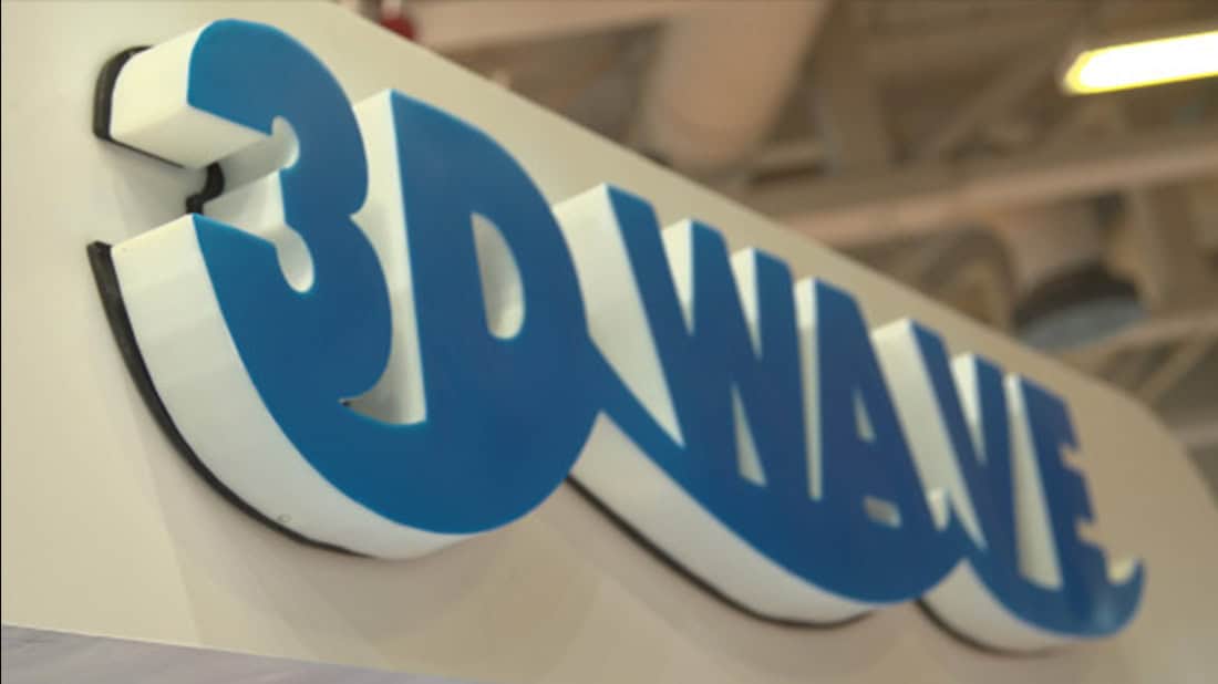 Letra Corporea 3D en color azul y blanco, letras en 3D para señalización y decoración corporativa, estilo moderno y llamativo, aplicación en interior y exterior.